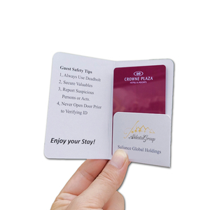 Porte-cartes <span class=keywords><strong>de</strong></span> clé <span class=keywords><strong>de</strong></span> chambre d'hôtel en papier imprimé sur mesure, format et design personnalisés, emballage <span class=keywords><strong>de</strong></span> dossier d'affaires personnalisé - Product Image 4
