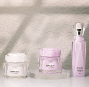 Juego de Cosméticos Rosa de Lujo, Botella de Plástico de 50 ml, Envase para el Cuidado de la Piel de 50 g, Tarros de Crema Cosmética Acrílicos - Product Image 2