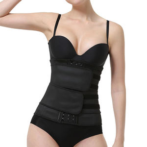 LANGQIN 7028 Ceinture de compression double en jersey de latex écologique, gaine amincissante à maintien ferme avec baleines en acier, réducteur de ventre en Spandex - Product Image 3