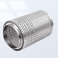 Elemen Filter Cartridge Saringan Tabung Jaring Baja Tahan Karat 304 316 yang Disesuaikan untuk Pengolahan Air