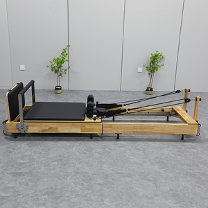 Equipo de Pilates SAERDE, Cama Reformer Profesional de Madera para Entrenamiento de Fuerza y Flexibilidad del Core, Cama de Pilates - Product Image 5