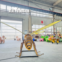 Modèle d'abeille attrayant, usine professionnelle, robot de simulation pas cher, insecte animatronique, utilisation en intérieur, construction métallique