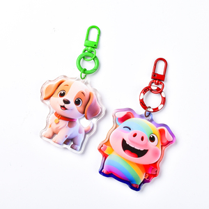 <span class=keywords><strong>Portachiavi</strong></span> in stile cartone animato abbinato personalizzato personalizzato personalizzato all'ingrosso <span class=keywords><strong>portachiavi</strong></span> in acrilico carino - Product Image 2