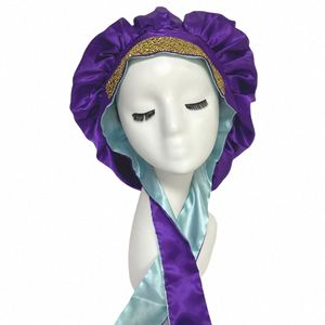 Gorro de Dormir Moderno con Pedrería, Alta Elasticidad, Suave y Cómodo, para Mujeres y Hombres, Turbante para Cabello Rizado o Quimioterapia - Product Image 2