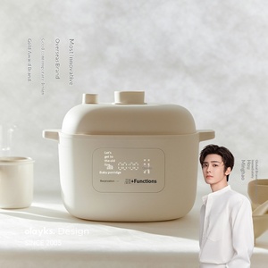 Casserole électrique à cuisson lente Olayks avec pot extérieur en fibre de verre, arrêt automatique, capacité de 2,11 à 2,35 litres, usage domestique - Product Image 1