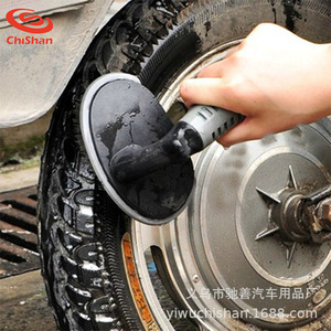 Chongteng Car Tire <b>Brush</b> Curved Handle Non Slip Strong Cleaning <b>Wheel</b> Cleaning Tool - Product Image 3
