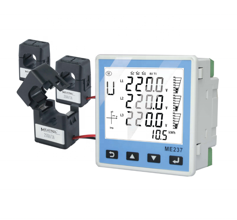 Лучший продукт meatrol ME237 Многофункциональный MODBUS amp Вольт частоты коэффициента мощности кВтч метр щитовой измерительный прибор