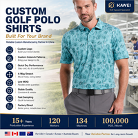 Kaos Polo Gym Pria Berkualitas Tinggi dengan Logo Custom, Bahan 100% Polyester Sutra, Sablon Heat Transfer Cepat, Cocok untuk Golf