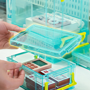 Cung Cấp Lưu Trữ Hộp Nhựa Trong Suốt Stackable Lưu Trữ Hộp Đồ Chơi Lưu Trữ Hộp Với Khóa Và Nắp - Product Image 4