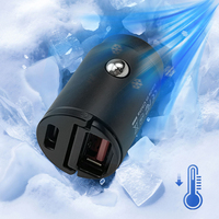 Aksesori pengisi daya mobil Dual USB PD 38W, adaptor pengisi daya di mobil 2 Port USB 5V 3.1a untuk ponsel Iphone