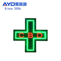 Module LED multifonctionnel CBD pour affichage intérieur, écran LED, enseigne LED pour pharmacie, affichage néon animé pour pharmacie