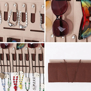 Sacs de rangement pour bijoux populaires de style japonais et coréen, organiseurs suspendus en feutre pour lunettes de soleil et boucles d'oreilles, bijoux minimalistes - Product Image 2