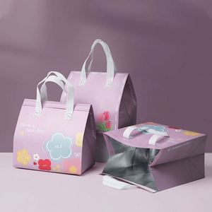 Sac isotherme écologique imperméable pour la livraison de repas à emporter, sac thermique jetable non tissé avec logo - Product Image 2