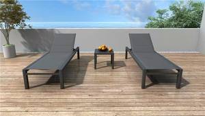Meubles de patio extérieurs en métal Chaises longues en aluminium Chaise longue Chaise longue de plage Chaise longue - Product Image 2