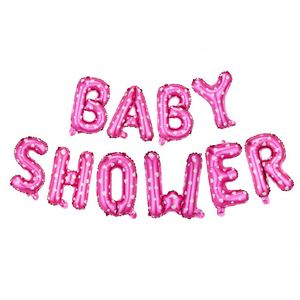 16Inch Shower Gender Reveal <b>Decorations</b> Letters <b>Balloon</b> Banner Foil <b>Balloons</b> Set Baby Boy Girl Party Supplies - Product Image 5