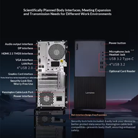 Nouvel ordinateur de bureau Lenovo ThinkCentre P900C, processeur Intel Core i3-14100, 16 Go de RAM, 512 Go de SSD, Windows 10/11, garantie de 3 ans, usage professionnel