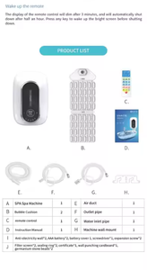 Technology Bubble Bath <b>Massage</b> Professional Wellness Machine Spa Equipment Hydrotherapy Inflatable 1-<b>Person</b> Universal Home Use - Product Image 5