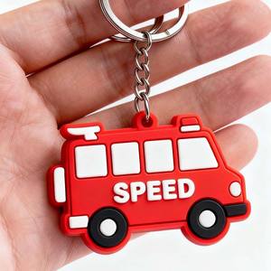 制造商免费样品 高品质 直接销售 批发 商务广告礼品 硅胶软橡胶 PVC 钥匙扣 - Product Image 5