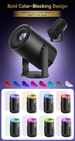 Mini Proyector de Video Inalámbrico WiFi Portátil de Alcance Ultracorto, Tamaño de Palma de la Mano, con Sistema Android, para Cine en Casa