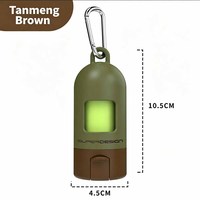 Support en plastique pour sacs poubelles avec clip en fer anti-odeur, vendu avec 1 rouleau de sacs à déchets biodégradables EPI