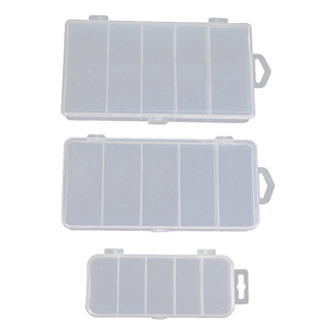 Boîte de pêche en plastique PP transparent en gros avec 5 compartiments pour l'emballage - Product Image 2