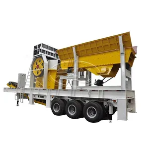 China Top Brand Stone Crushing Machine Plant Track Mobile Stone Jaw Crusher Gravel Station Small Mobile Jaw Crusher