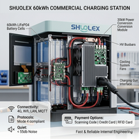 SHUOLEX Nueva Estación de Carga Móvil Inteligente de 30kW con Certificación CE, Sin Necesidad de Actualización de Red, Robot de Carga para Vehículos Eléctricos en Zonas Residenciales Antiguas