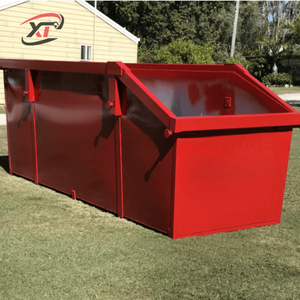 New Large Mobile Steel Waste Garbage Container <strong>Dumpster</strong> Skip Bin <strong>Trailer</strong> for Efficient Waste Treatment - Product Image 2