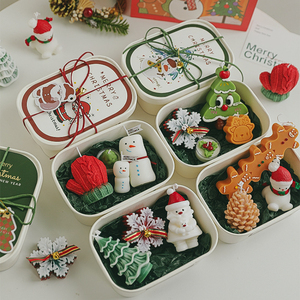 Juego de <span class=keywords><strong>Velas</strong></span> Aromáticas con Temática Navideña, Lindas <span class=keywords><strong>Velas</strong></span> de Cera de Soya en Caja para Regalos Navideños y Recuerdos de Fiesta - Product Image 1