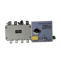 Commutateur de transfert automatique double alimentation CNFLY FL40-100/4 Type 4P 160A Monophasé 2 entrées 1 sortie ATS Certifié CE IEC 20kA de pouvoir de coupure
