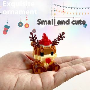 Hot-Selling Cross-Border Building Block Sets Small Assembled Snowman Elk for Christmas Children's Educational Toys Wholesale - Product Image 3