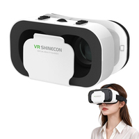 Casque VR panoramique 3D intelligent, lunettes VR 3D conviviales pour myopes, lentilles optiques asphériques, boîte de réalité virtuelle pour films