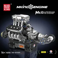 Mould King 10206 MOC Créativité City Voiture de sport motorisée MCL avec moteur V8, kit de briques pour adultes, cadeau de Noël, ensembles de blocs de construction