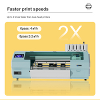 Imprimante d'étiquettes UV 35 cm XP600, machine d'impression d'autocollants en vinyle, imprimante d'étiquettes personnalisées imperméable avec mélange automatique d'encre blanche