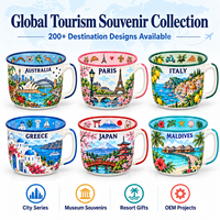 Souvenirs australiens, tasse en céramique, motif de l'Opéra de Sydney et du kangourou, design pour tasse à boire en porcelaine, fabrication sur mesure OEM ODM en gros