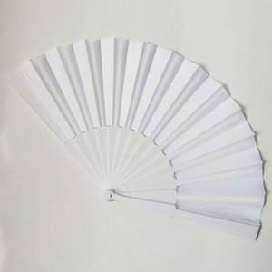 Elegante Abanico Plegable de Plástico Tallado a Mano con Música, Hecho a Mano para el Año Nuevo Chino, Halloween y Bodas, con Mango de Plástico - Product Image 1