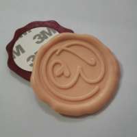 Lettres adhésives personnalisées, mini autocollants, logo personnalisé, autocollant de sceau de cire 3d, vente en gros