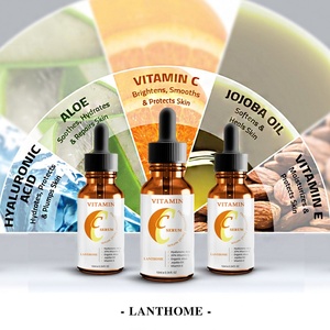 Etiqueta privada 10ml Vitamina orgánica pura C20% Cuidado facial de la piel Ácido hialurónico Blanqueamiento Esencia facial - Product Image 3