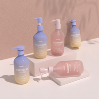 Botella de PET Mate de Lujo Personalizada con Bomba, 500 ml, Recargable, para Champú, Gel de Ducha, Suero para el Cuidado de la Piel, Loción (Envase Cosmético)