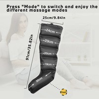 Masseur de jambes pour bottes de récupération d'air pneumatique Pompe à lymphadéme avec 4 chambres pour la récupération sportive des athlètes