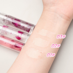 Gloss à lèvres transparent en tube en forme de rose 5ml, effet brillant et repulpant, huile pour les lèvres, réduit les ridules - Product Image 4