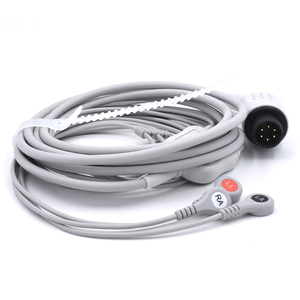 Aami สายเคเบิล ECG 3ตะกั่วแบบสแน็ป aami - Product Image 1
