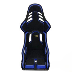 Asientos Deportivos Modificados para Auto, Asientos de Carreras de PVC, Asientos de Cuero Tipo Bucket, Asientos Negros de Fibra de Carbono/Fibra de Vidrio - Product Image 2
