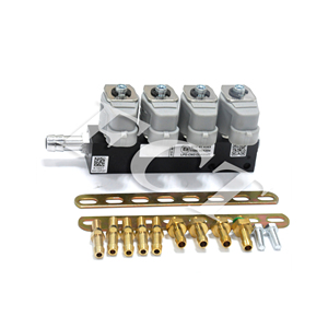Rail d'injecteurs GPL/GNV IG1 gris pour conversion autogas 4 cylindres, buse d'injection GNV GLP - Product Image 6