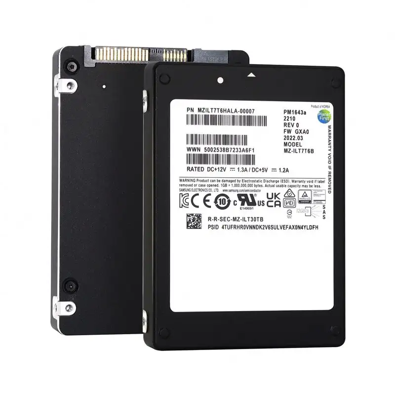 Wholesale 2.5inch Solid Disk SAS 12G SED Server SSD 7.68 TB PM1643A MZILT7T6HALA-00007