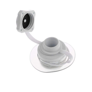 Válvula Octogonal Blanca de PVC Estilo Boston 2 en 1 con Rosca para Aire y Base para Embarcaciones Inflables, Protección Ambiental - Product Image 5