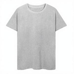 T-shirt à col rond décontracté au design optimal, coupe ample, tricoté 120 g/m², 100 % coton respirant, anti-plis, séchage rapide, logo personnalisé, manches courtes - Product Image 4