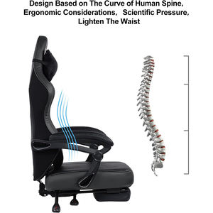 Chaise <span class=keywords><strong>de</strong></span> jeu ergonomique Chaise pivotante <span class=keywords><strong>haut</strong></span> <span class=keywords><strong>de</strong></span> <span class=keywords><strong>gamme</strong></span> Caractéristique <span class=keywords><strong>de</strong></span> massage Siège à bascule en mousse à mémoire <span class=keywords><strong>de</strong></span> forme Cuir synthétique <span class=keywords><strong>de</strong></span> grande taille Silla <span class=keywords><strong>Gamer</strong></span> - Product Image 6