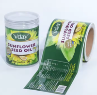 Étiquette autocollante en vinyle imperméable à adhérence forte personnalisée pour pot de miel, bouteille de boisson, bouteille de vin, emballage de conteneur en rouleau