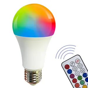 受欢迎的变色 RGB 灯泡与遥控可调光 LED 灯泡 7W 600LM CE ROHS